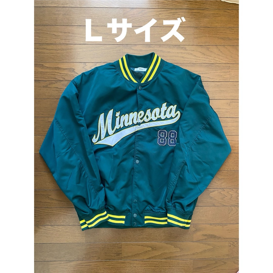 WEGO - WEGO Minnesota 88 ワッペンスタジャン 緑の通販 by つう WEGO - WEGO Minnesota 88 ワッペンスタジャン 緑の通販 by つう