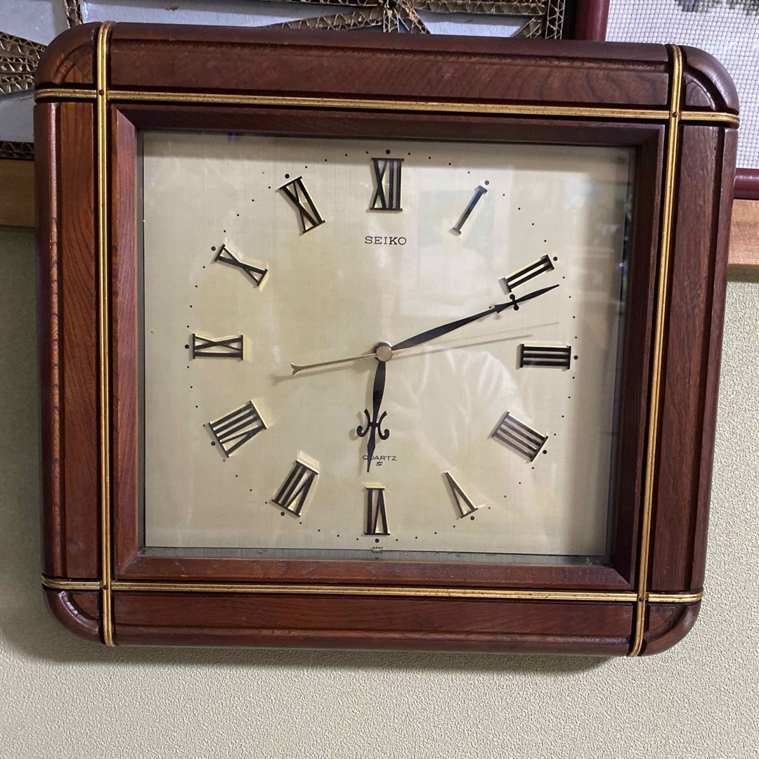SEIKO - SEIKO QUARTZ木枠壁掛け時計日本製の通販 by AK's shop SEIKO - SEIKO QUARTZ木枠壁掛け時計日本製の通販 by AK's shop