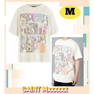 希少品 セントマイケル トップス ロゴ Tシャツ ホワイト サイズM 希少品 セントマイケル トップス ロゴ Tシャツ ホワイト サイズM