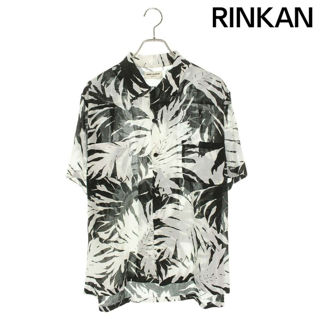 サンローランパリ 16SS 415167 Y955L パームツリー柄アロハ半袖 サンローランパリ 16SS 415167 Y955L パームツリー柄アロハ半袖