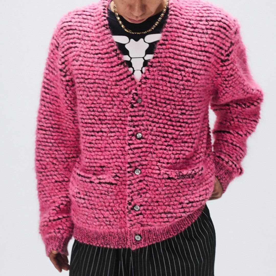 Supreme - Supreme Textured Knotted Cardigan Pinkの通販 by Supreme - Supreme Textured Knotted Cardigan Pinkの通販 by