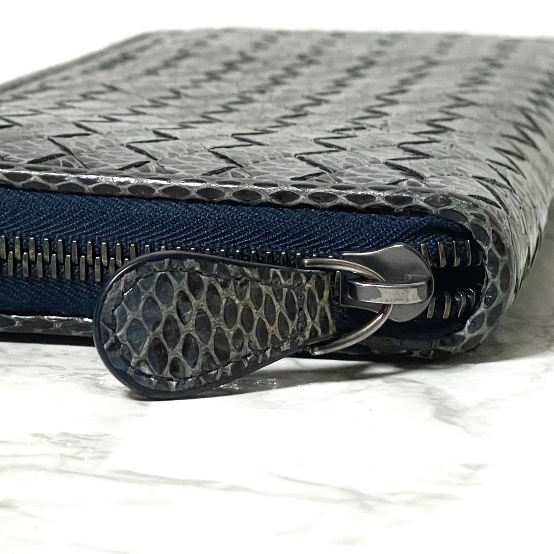 極美品】BOTTEGA VENETA ボッテガヴェネタ 長財布 パイソン 極美品】BOTTEGA VENETA ボッテガヴェネタ 長財布 パイソン