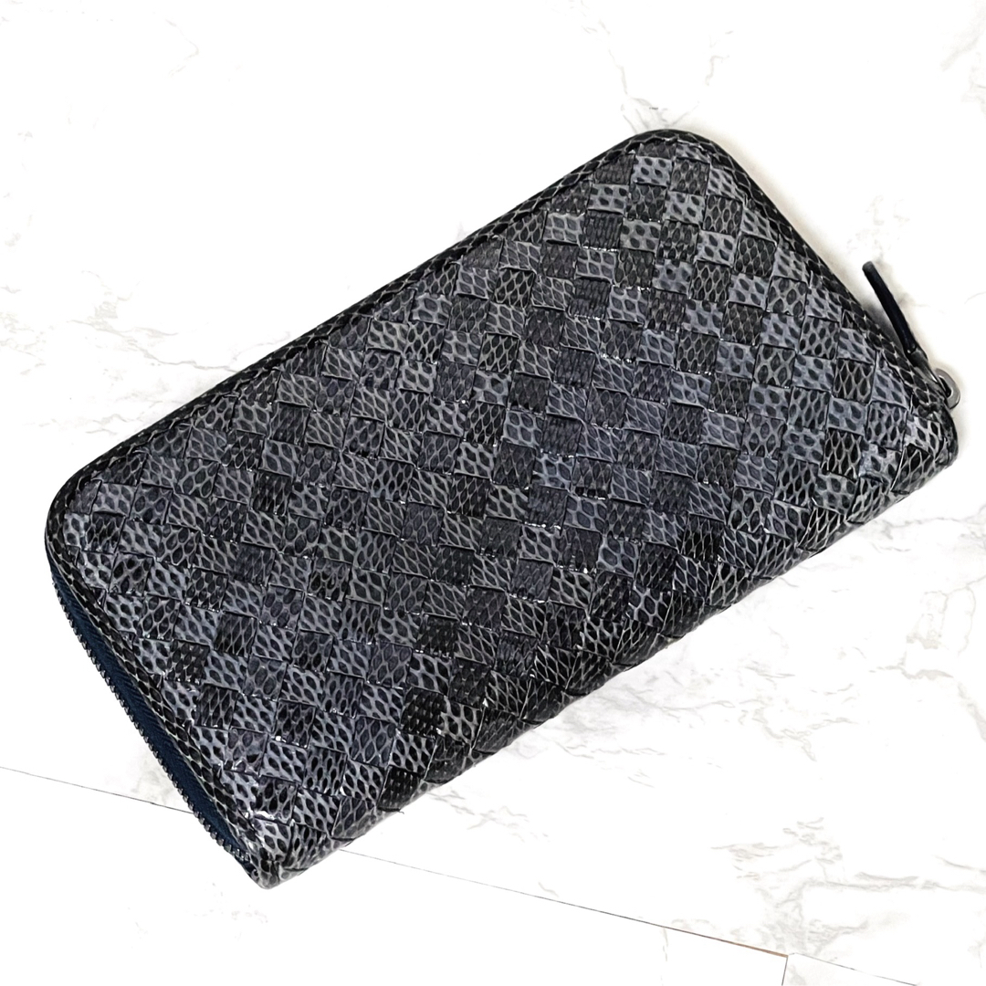 極美品】BOTTEGA VENETA ボッテガヴェネタ 長財布 パイソン 極美品】BOTTEGA VENETA ボッテガヴェネタ 長財布 パイソン