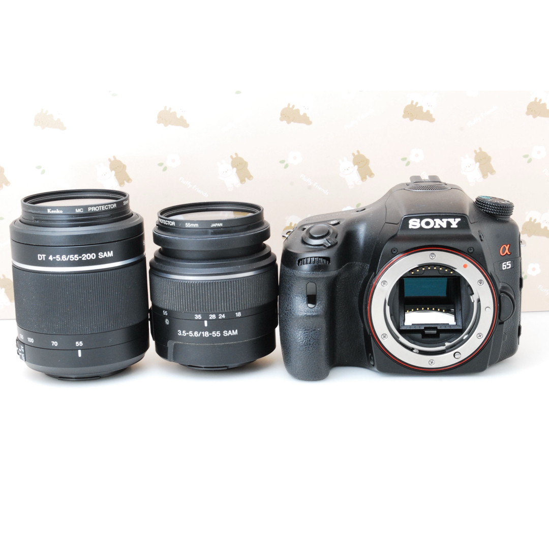 美品❤️運動会や旅行に❤️SONY α65❤️ダブルズーム♪自撮り 美品❤️運動会や旅行に❤️SONY α65❤️ダブルズーム♪自撮り