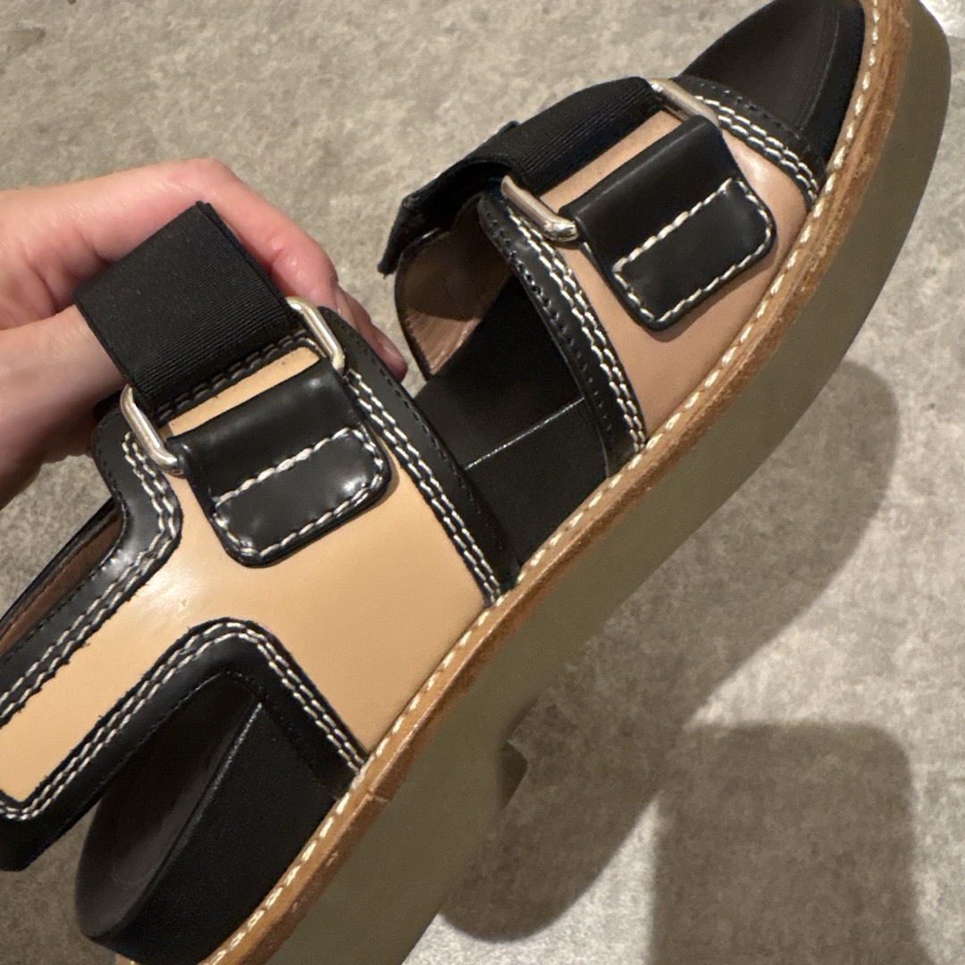 【MARNI】関税込☆バイカラー フラット サンダル MARNI マルニ バイカラーサンダル イタリア製