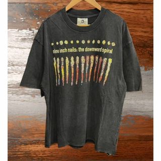 ☣Downward ナインインチネイルズ バンド Tシャツ 上質 Lサイズ(Tシャツ/カットソー(半袖/袖なし))