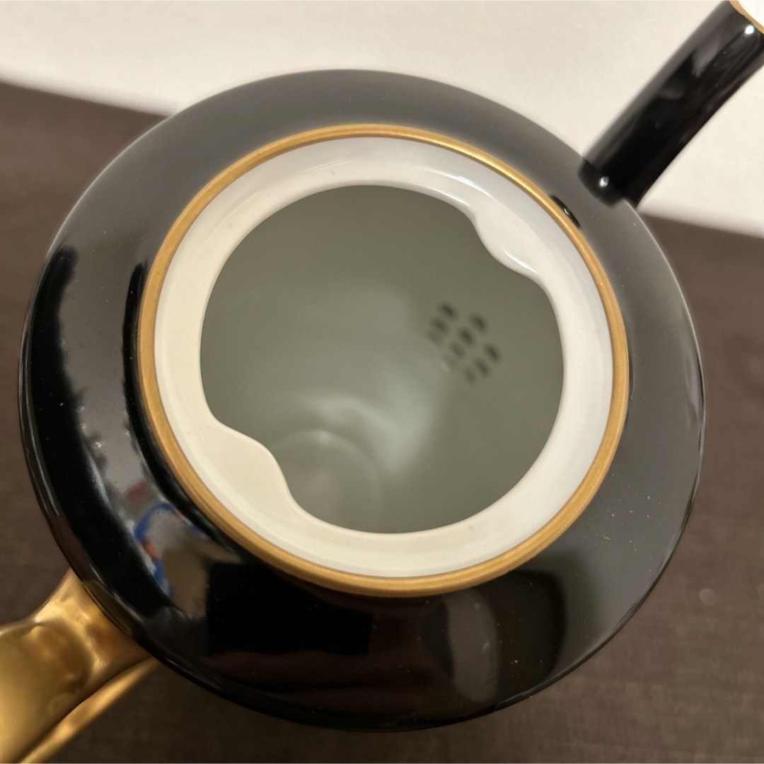 大倉陶園 色蒔き 黒蒔き ジョセフィーヌ コーヒー ティーポット 大倉陶園 色蒔き 黒蒔き ジョセフィーヌ コーヒー ティーポット