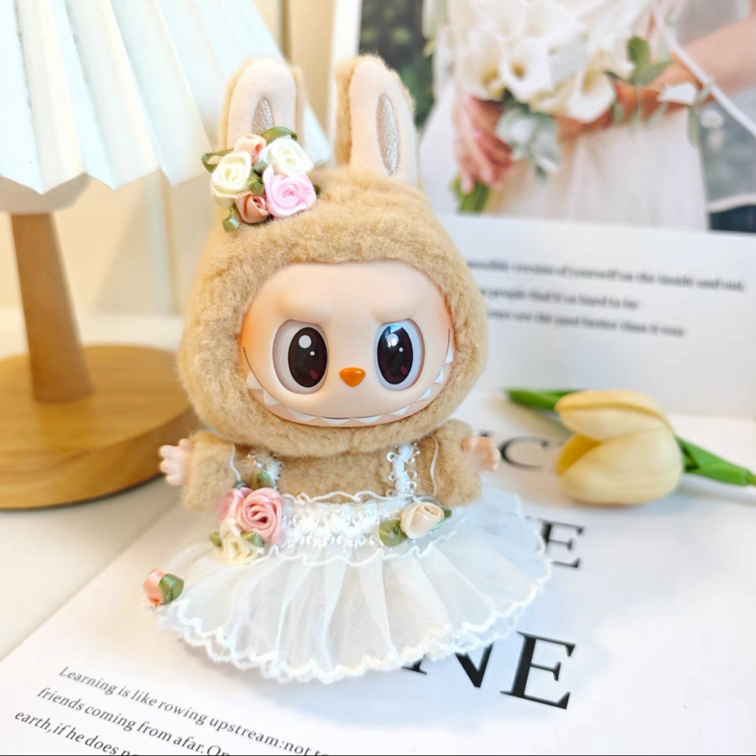 新品2点セット labubuラブブ ぬいぐるみ服17cmドレス着せ替え 新品2点セット labubuラブブ ぬいぐるみ服17cmドレス着せ替え