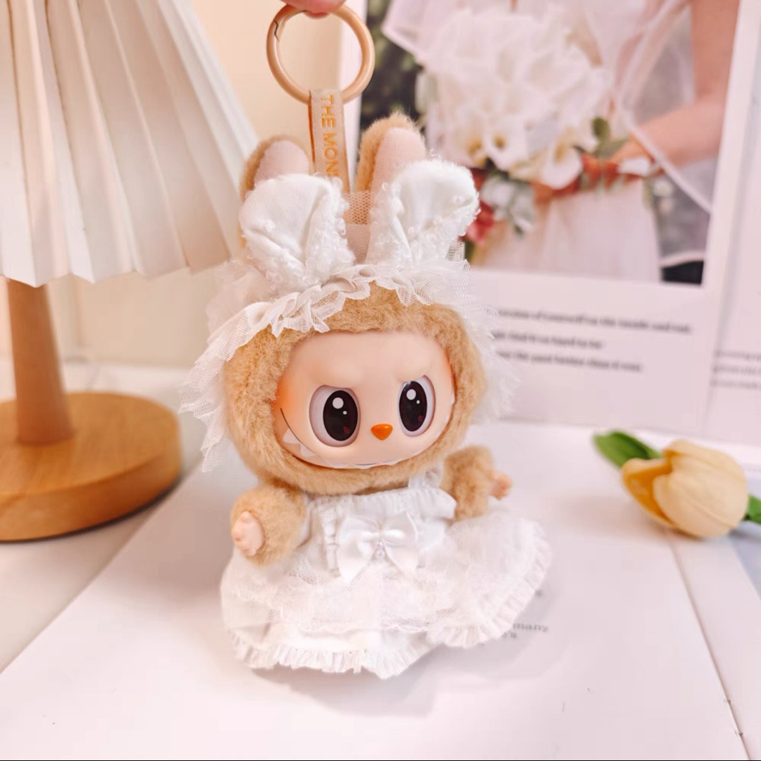 新品2点セット labubuラブブ ぬいぐるみ服17cmドレス着せ替え 新品2点セット labubuラブブ ぬいぐるみ服17cmドレス着せ替え