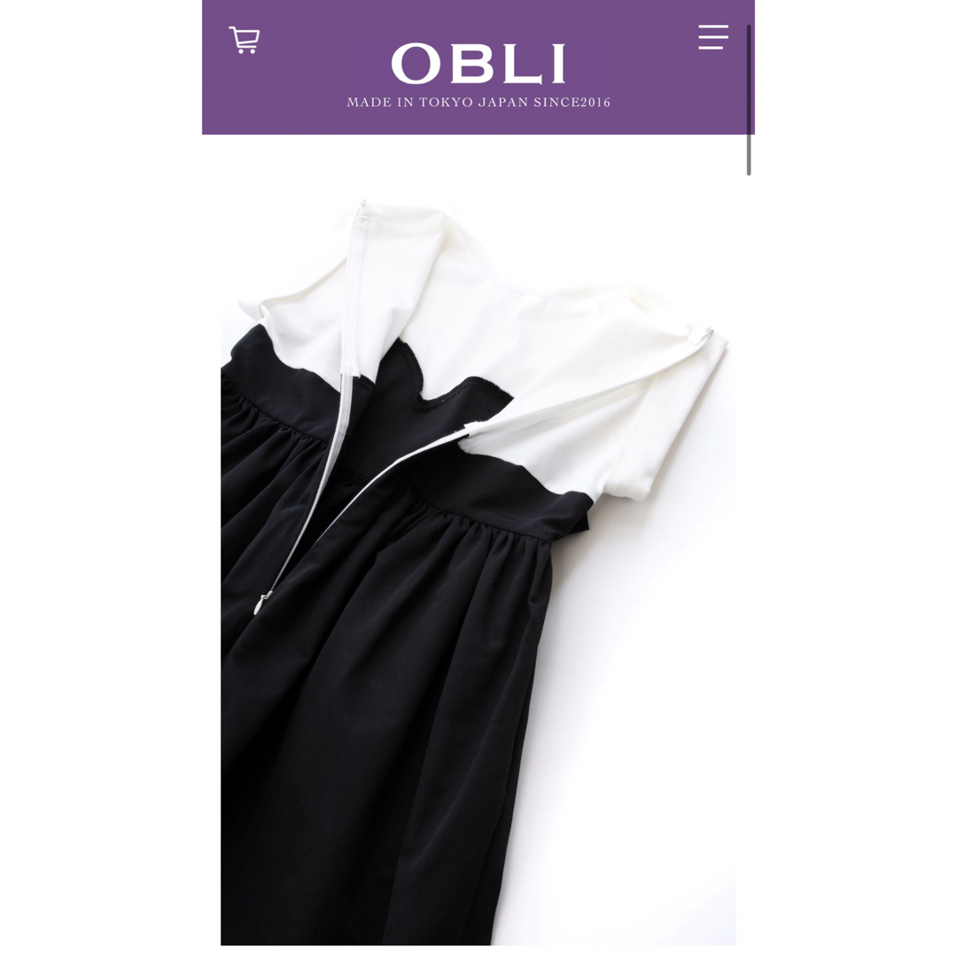 OBLI - OBLI オブリ リボングログランドッキングワンピース 完売 OBLI - OBLI オブリ リボングログランドッキングワンピース 完売
