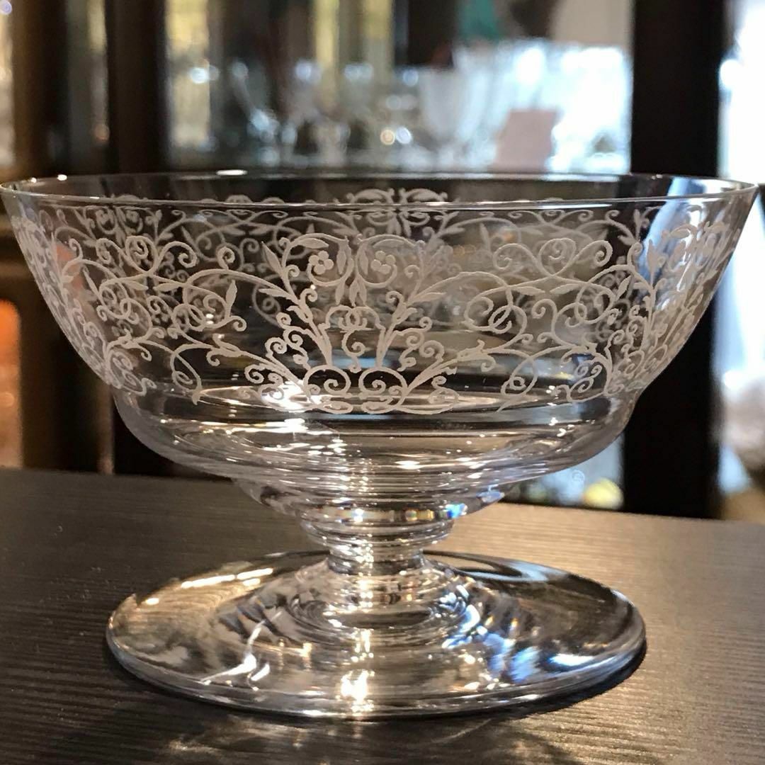 希少♡美オールドバカラ Baccarat ☆ルリ Lulli☆シャンパンクープ♪ 希少♡美オールドバカラ Baccarat ☆ルリ Lulli☆シャンパンクープ♪
