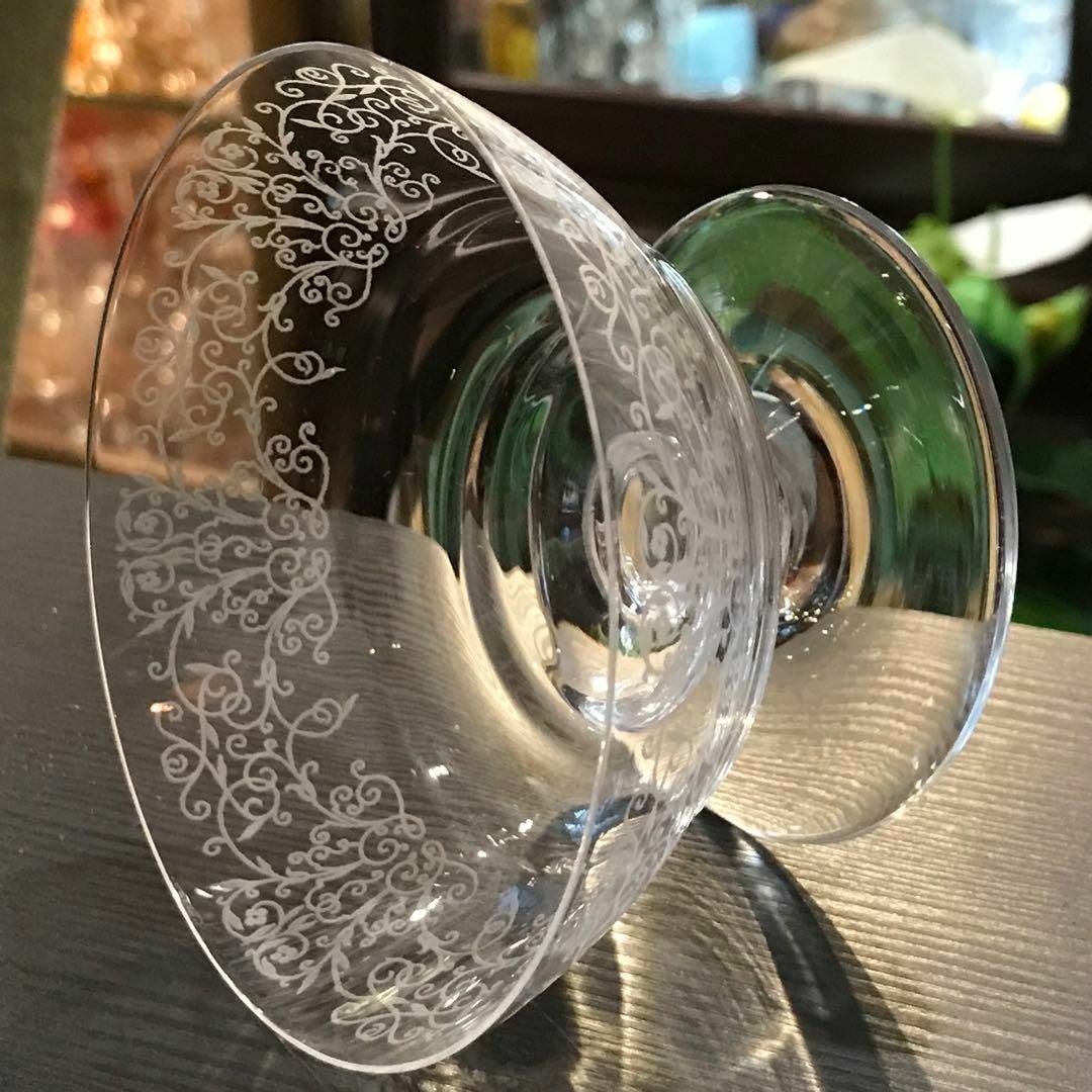 希少♡美オールドバカラ Baccarat ☆ルリ Lulli☆シャンパンクープ♪ 希少♡美オールドバカラ Baccarat ☆ルリ Lulli☆シャンパンクープ♪