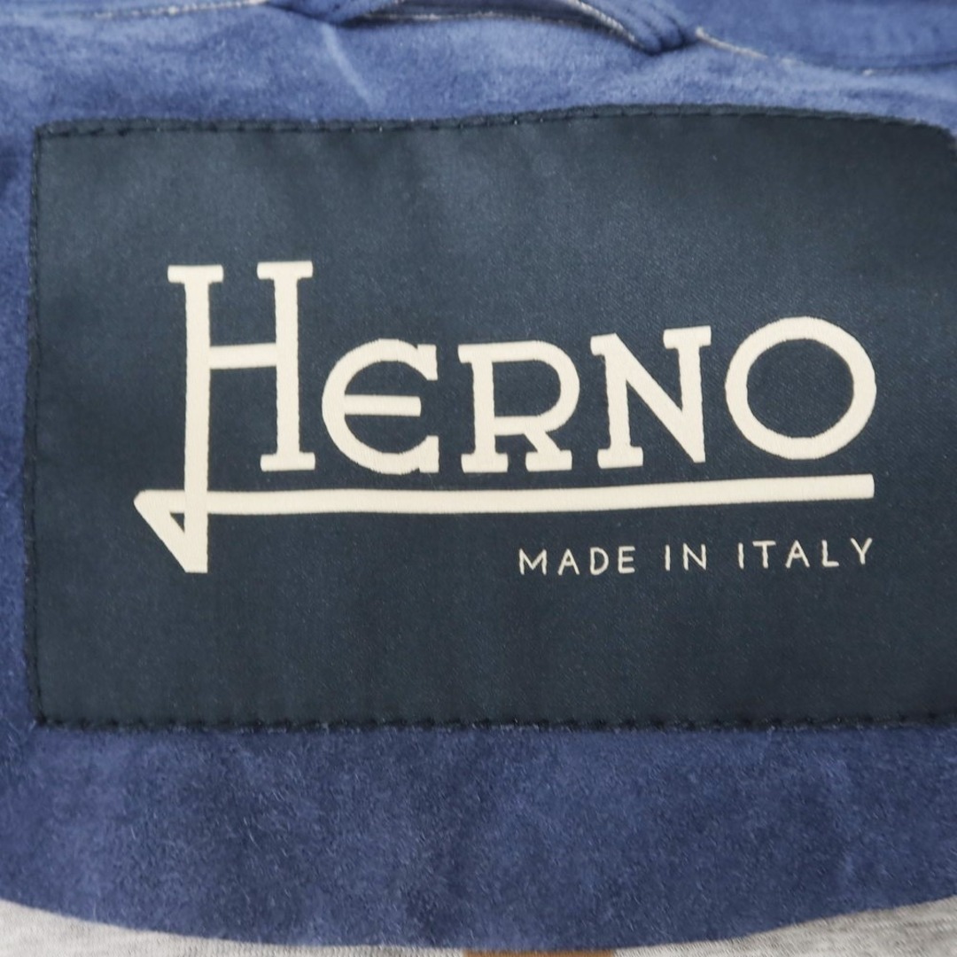 中古】ヘルノ Herno ゴートスエード ダブルジップ レザー 中古】ヘルノ Herno ゴートスエード ダブルジップ レザー