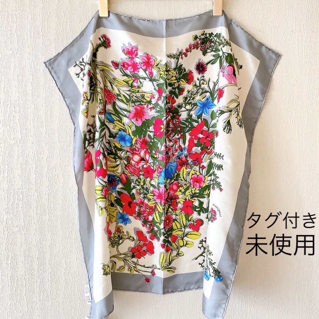 manipuri - 【タグ付き未使用】シルクスカーフ65花束 manipuri manipuri - 【タグ付き未使用】シルクスカーフ65花束 manipuri