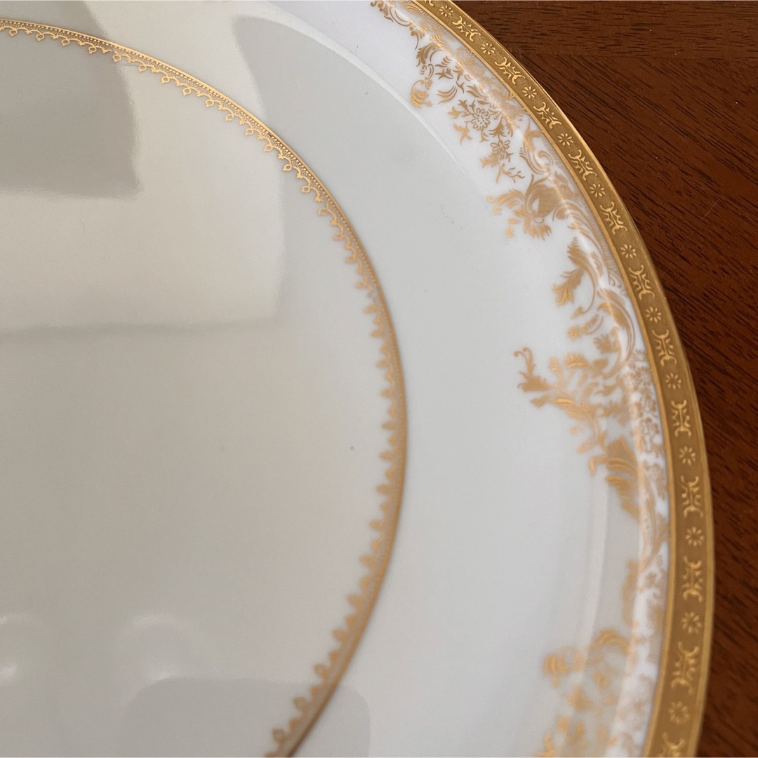 希少品】 フランス製 アビランドリモージュ☆金彩草花☆優雅な 希少品】 フランス製 アビランドリモージュ☆金彩草花☆優雅な