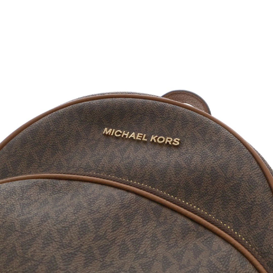 MICHAEL KORS(マイケルコース)のMICHAEL KORS マイケルコース ロゴプレート モノグラムデザイン リュック バックパック ブラウン 総柄 35FBGAYB2B メンズのバッグ(バッグパック/リュック)の商品写真