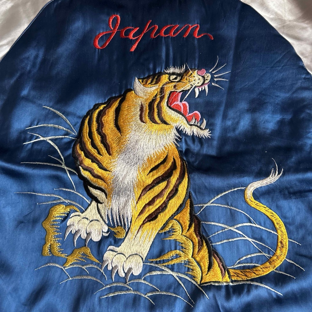 50s ぎこちな 別珍×サテン スカジャン JAPAN 鷹虎龍 ブラック 50s ぎこちな 別珍×サテン スカジャン JAPAN 鷹虎龍 ブラック