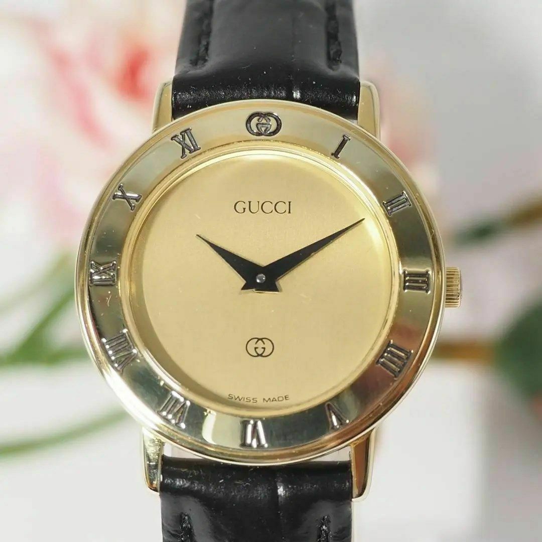GUCCI - グッチ GUCCI ローマン 新品革ベルト ゴールド GUCCI - グッチ GUCCI ローマン 新品革ベルト ゴールド
