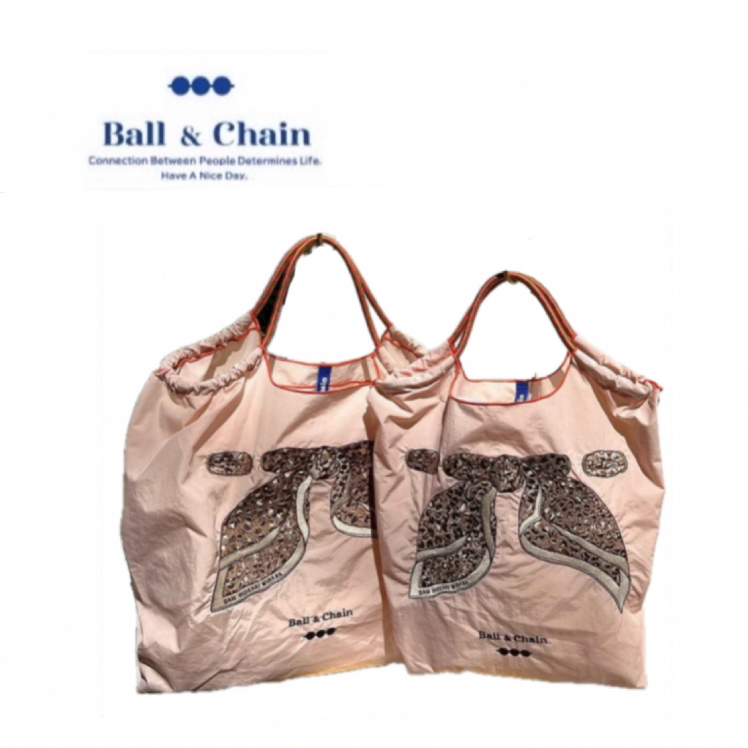 Ball&Chainサン スカーフ レオパード MとLピンクベージュ2点セット Ball&Chainサン スカーフ レオパード MとLピンクベージュ2点セット