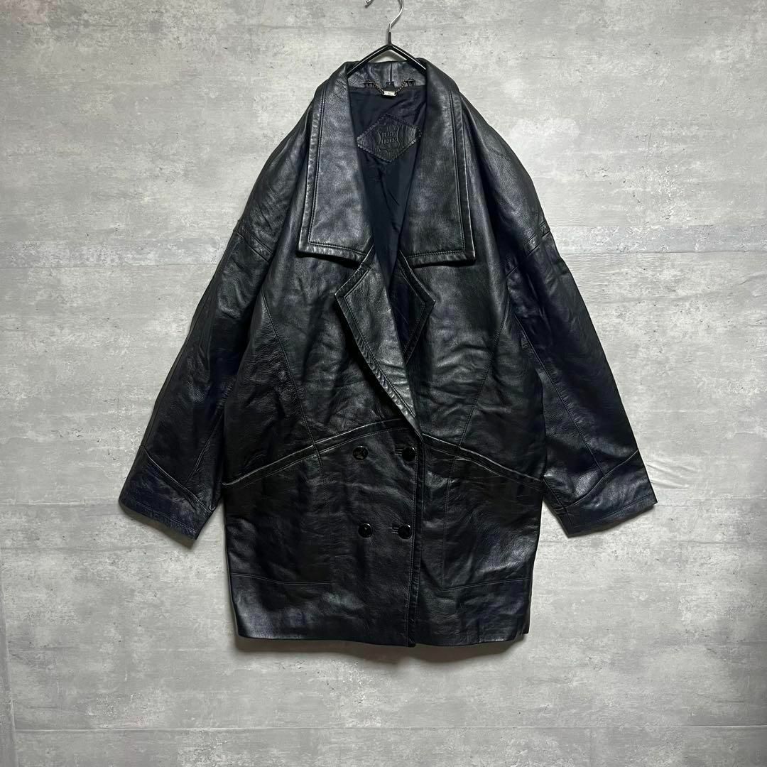 No.1261 VINTAGE 古着 レザージャケット ラムレザー ハーフコート VINTAGE - No.1261 VINTAGE 古着 レザージャケット ラムレザー
