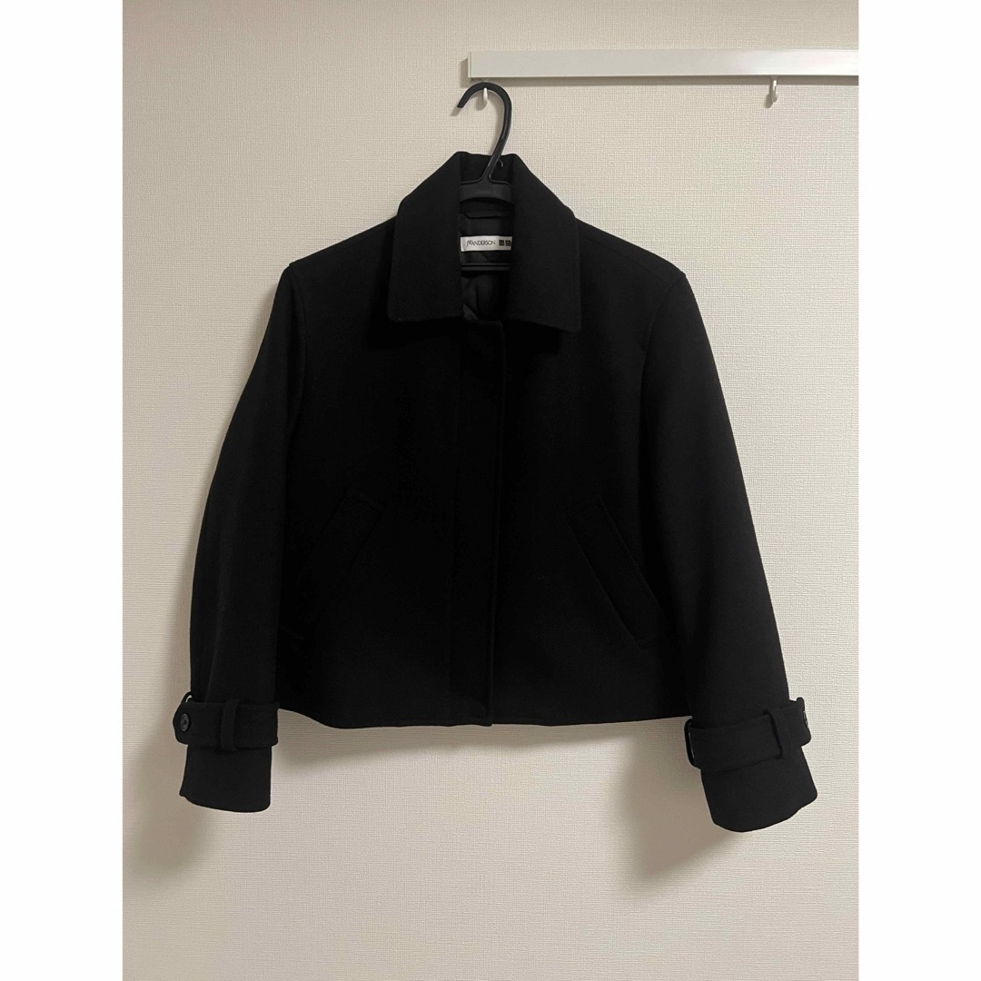 UNIQLO - ユニクロ / ウールブレンドショートジャケットの通販 UNIQLO - ユニクロ / ウールブレンドショートジャケットの通販