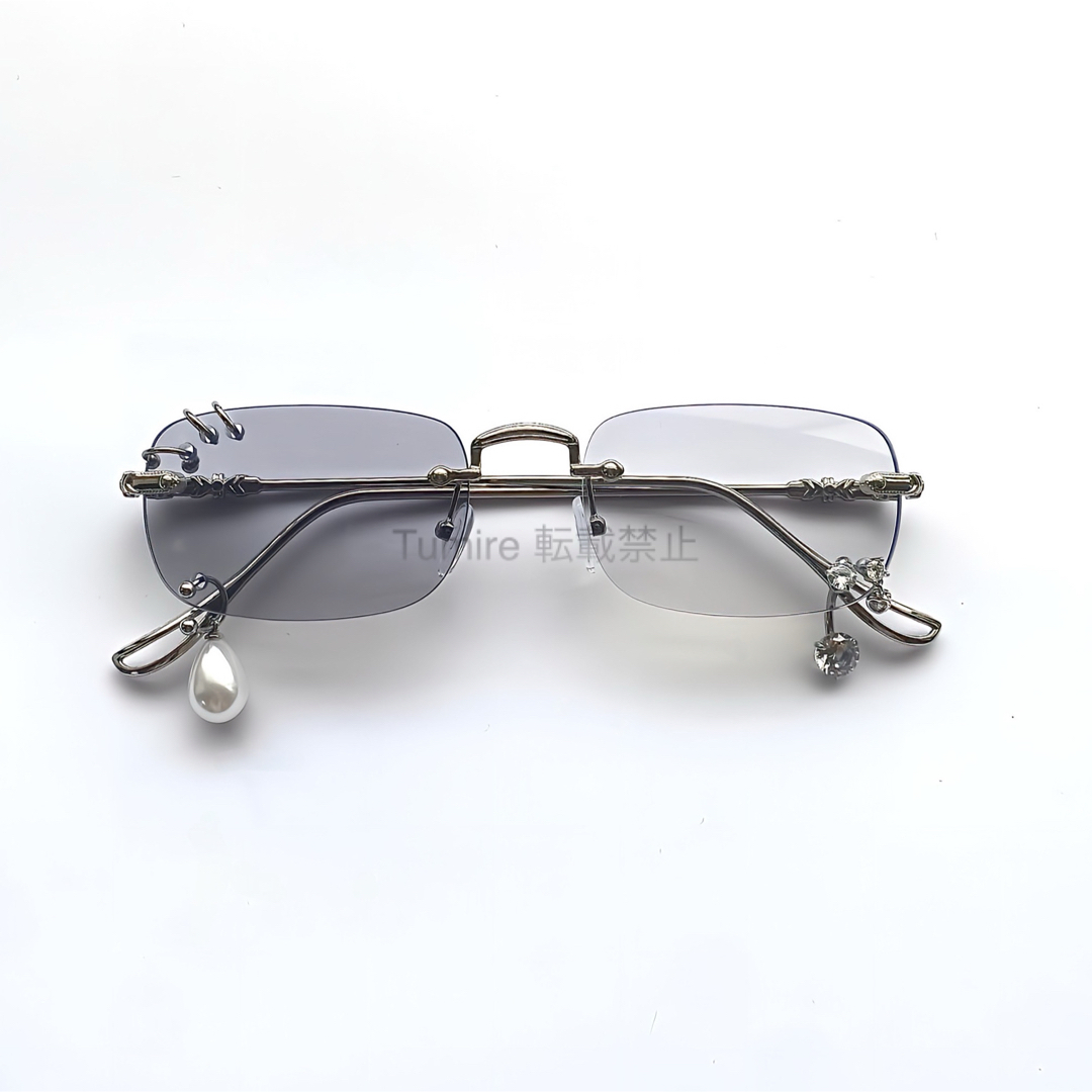AMBUSH - piarced sunglass リムレスメガネ ピアスサングラス AMBUSH - piarced sunglass リムレスメガネ ピアスサングラス