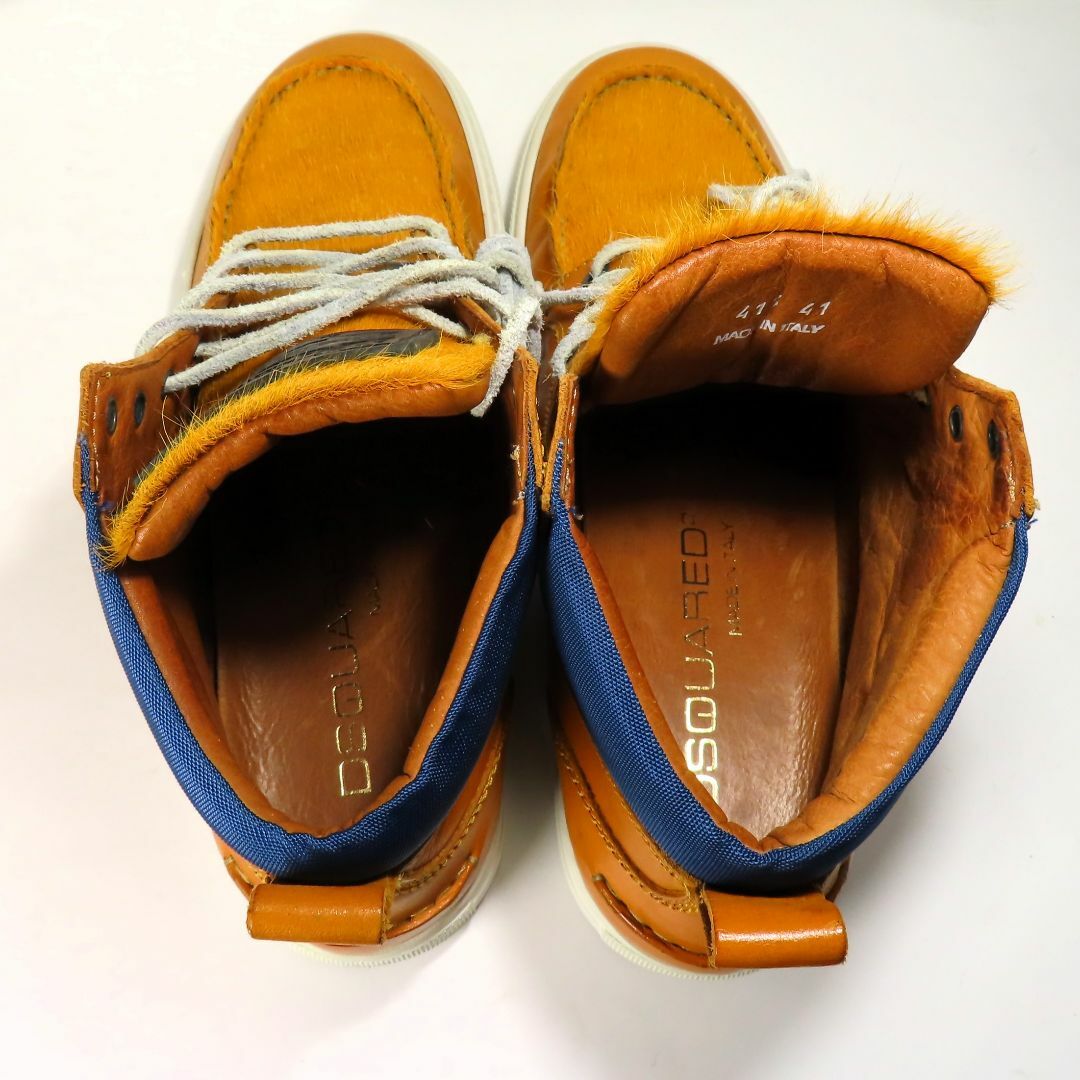 美品 DSQUARED2 ディースクエアード 41 26cm相当 レザー ブーツ