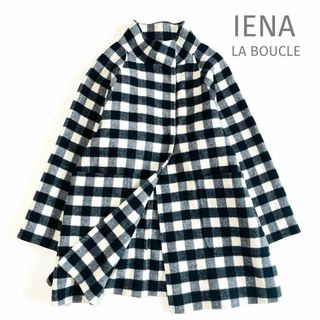 イエナラブークル(IENA LA BOUCLE)の✶美品✶ IENA LA BOUCLE チェックダブルフェイスショートコート(その他)