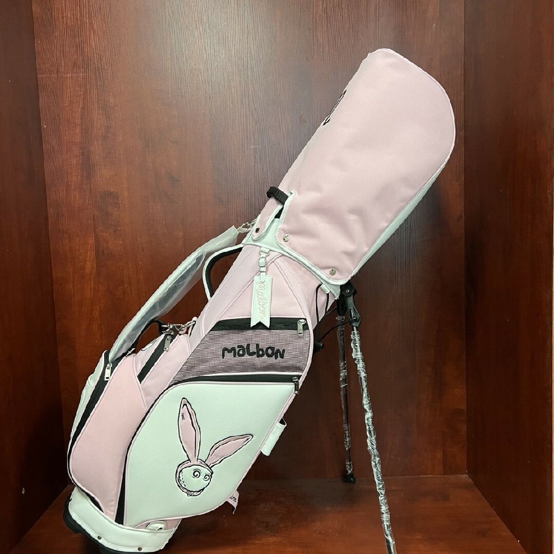 マルボンゴルフバッグ malbon キャディバッグ 新品未使用 ピンク マルボンゴルフバッグ malbon キャディバッグ 新品未使用 ピンク