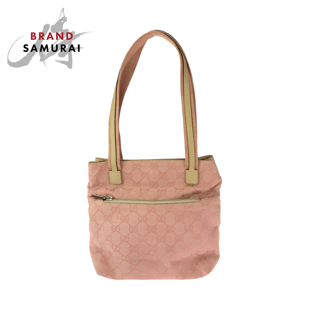 GUCCI グッチ ピンク ベージュ シルバー金具 GGキャンバス 002 GUCCI グッチ ピンク ベージュ シルバー金具 GGキャンバス 002