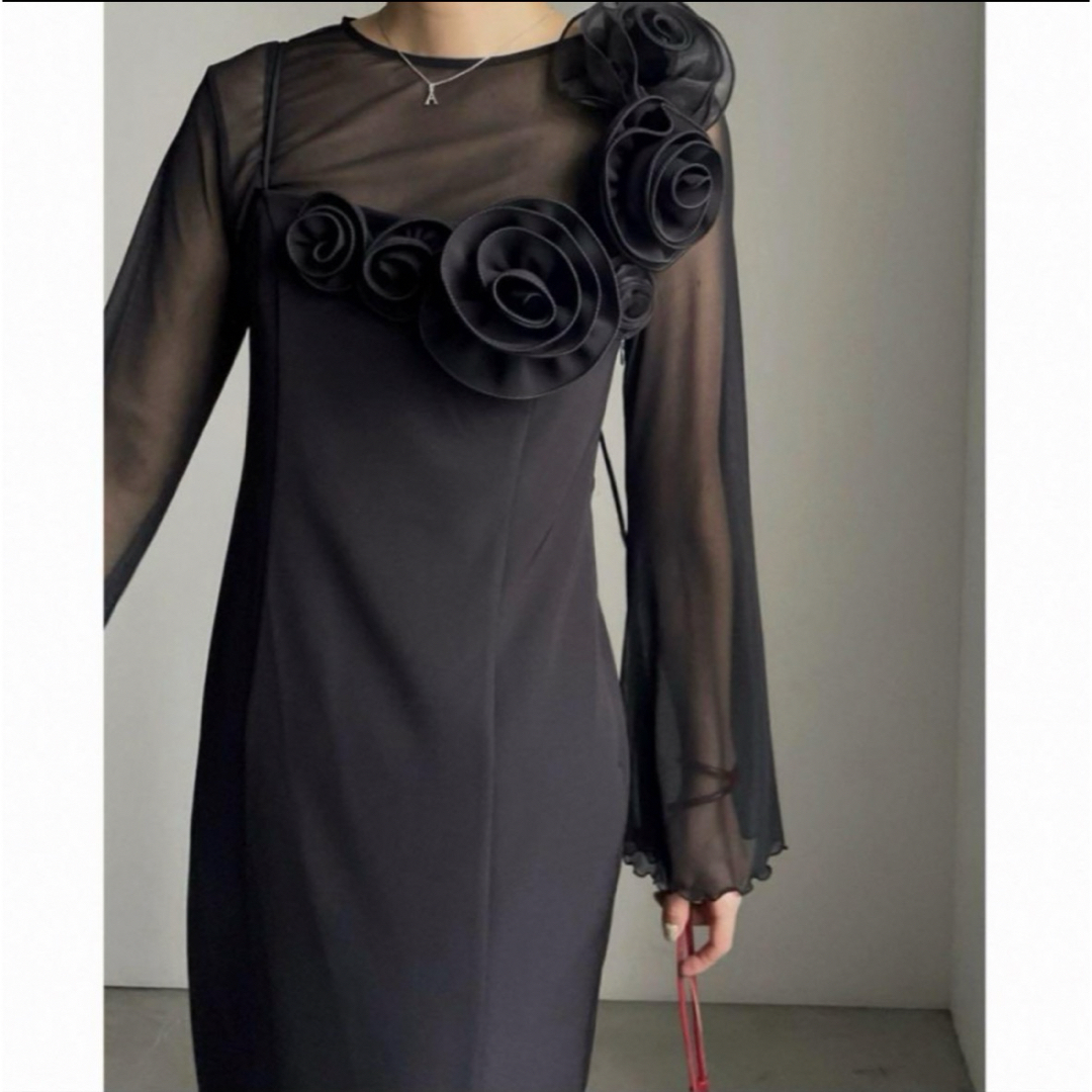 Ameri VINTAGE - Ameri 新品♡ CHERRY ROSE DRESS ♡の通販 by Ameri VINTAGE - Ameri 新品♡ CHERRY ROSE DRESS ♡の通販 by
