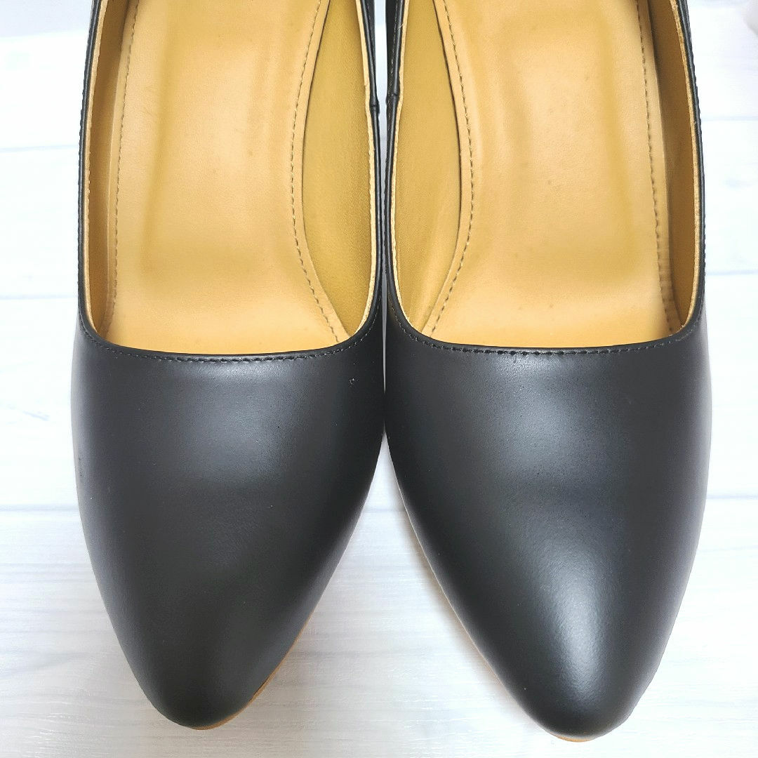CHEMBUR - 美品☆CHEMBUR☆レザー パンプス☆37(24cm)☆黒☆の CHEMBUR - 美品☆CHEMBUR☆レザー パンプス☆37(24cm)☆黒☆の