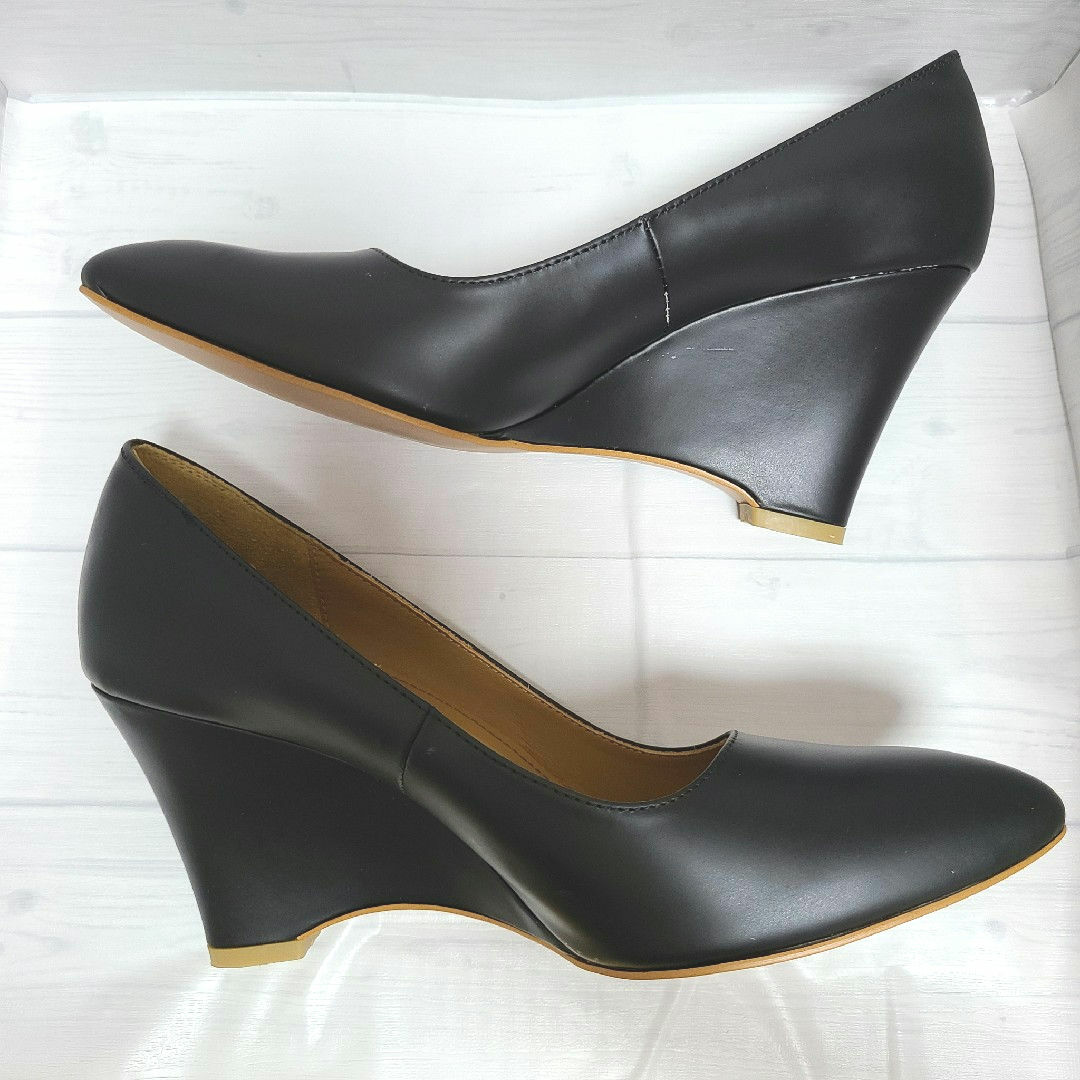 CHEMBUR - 美品☆CHEMBUR☆レザー パンプス☆37(24cm)☆黒☆の CHEMBUR - 美品☆CHEMBUR☆レザー パンプス☆37(24cm)☆黒☆の