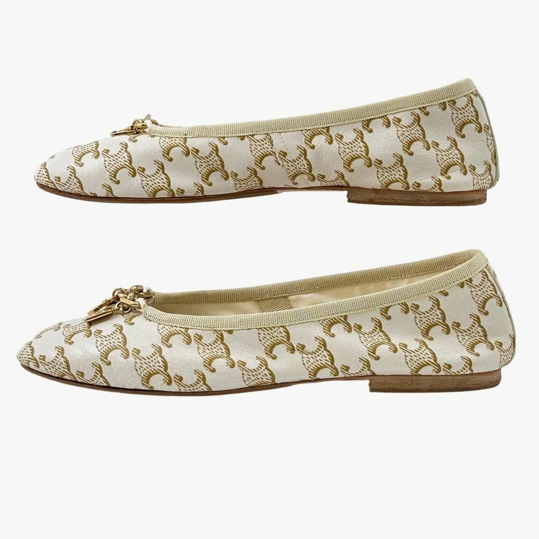 定価13万円】 セリーヌ フラットシューズ パンプス トリオンフ柄 定価13万円】 セリーヌ フラットシューズ パンプス トリオンフ柄