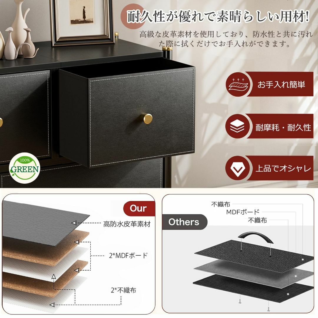 色:ブラック】IKIFLY チェスト タンス 布製 収納 洋服収納 箪笥 色:ブラック】IKIFLY チェスト タンス 布製 収納 洋服収納 箪笥