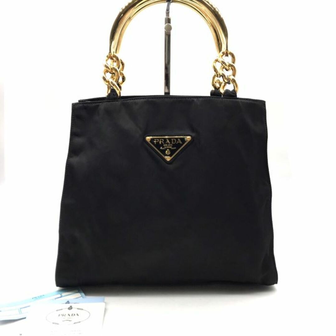 PRADA - 良品 PRADA プラダ 三角ロゴ プレート ナイロン PRADA - 良品 PRADA プラダ 三角ロゴ プレート ナイロン