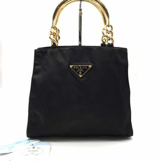 PRADA - 良品 PRADA プラダ 三角ロゴ プレート ナイロン PRADA - 良品 PRADA プラダ 三角ロゴ プレート ナイロン