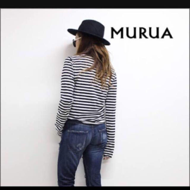 MURUA(ムルーア)の新品＊ムルーア＊ボーダーロングトップス レディースのトップス(Tシャツ(長袖/七分))の商品写真