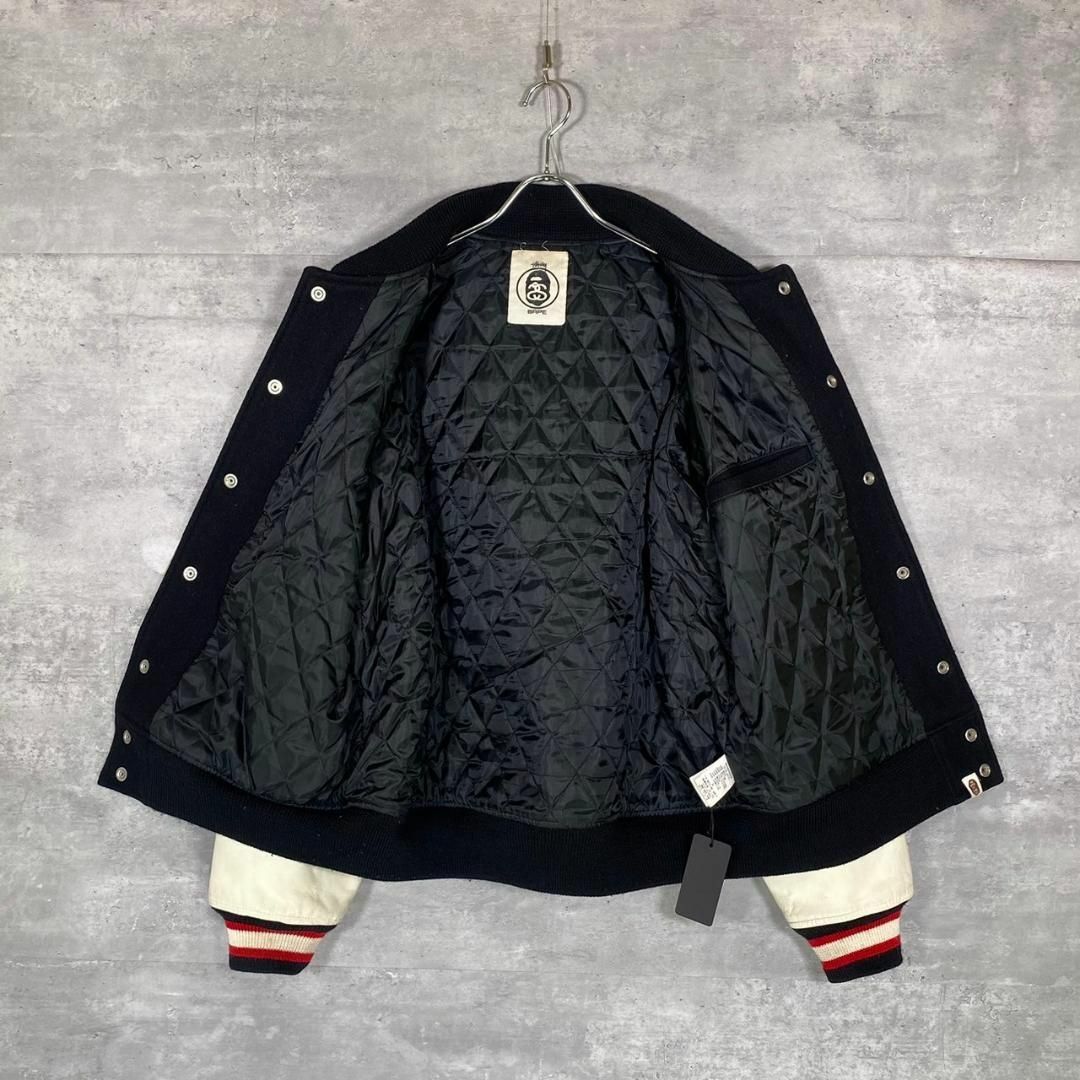 STUSSY - 『STUSSY × APE』(XL) バーシティ スタジャン STUSSY - 『STUSSY × APE』(XL) バーシティ スタジャン