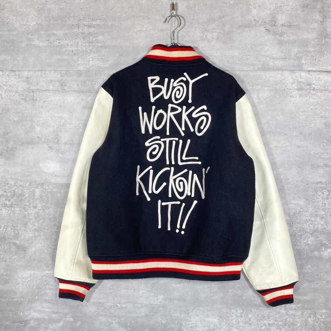 STUSSY - 『STUSSY × APE』(XL) バーシティ スタジャン STUSSY - 『STUSSY × APE』(XL) バーシティ スタジャン
