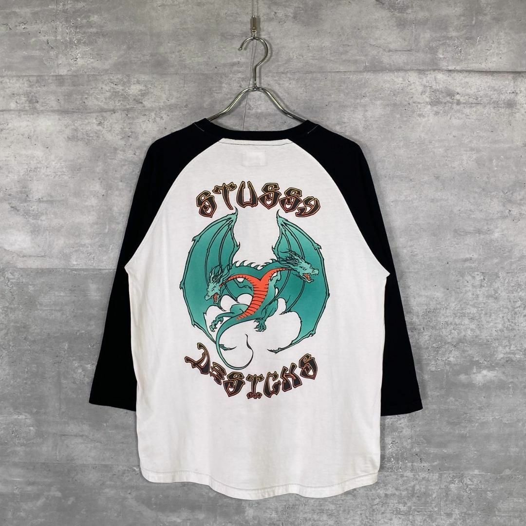 STUSSY - 『STUSSY』ステューシー (S) 7分丈 ラグランスリーブ STUSSY - 『STUSSY』ステューシー (S) 7分丈 ラグランスリーブ