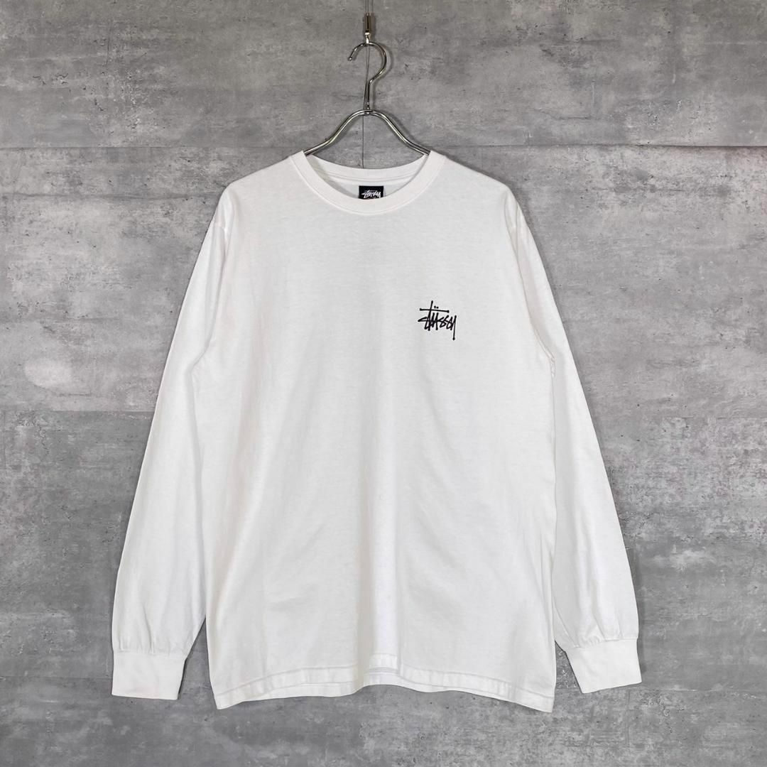 STUSSY - 『STUSSY』ステューシー (M) L/S ロンT / ホワイトの STUSSY - 『STUSSY』ステューシー (M) L/S ロンT / ホワイトの