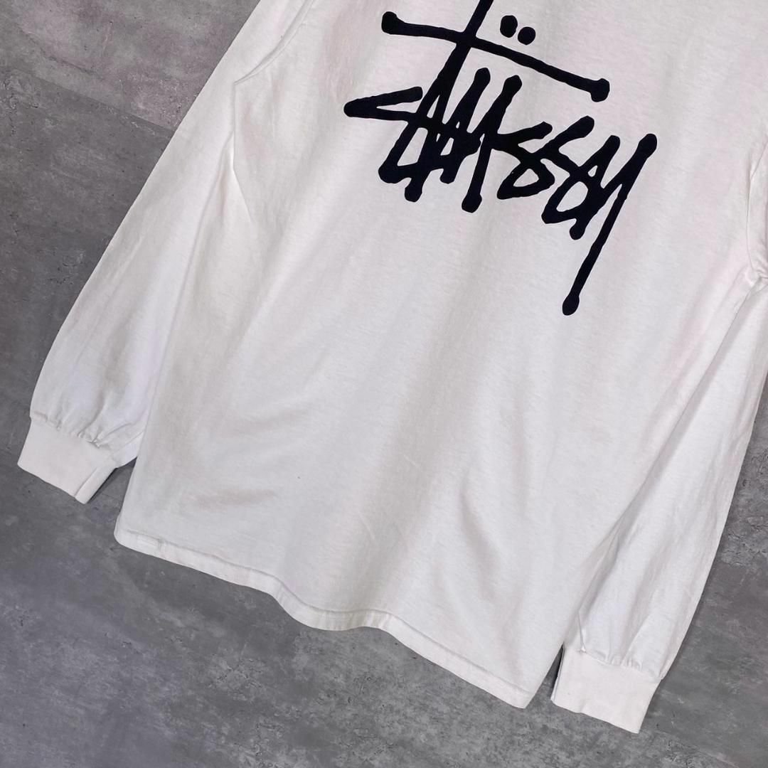 STUSSY - 『STUSSY』ステューシー (M) L/S ロンT / ホワイトの STUSSY - 『STUSSY』ステューシー (M) L/S ロンT / ホワイトの