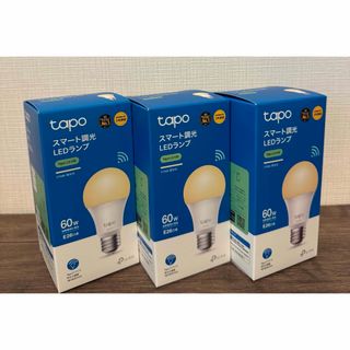 ティーピーリンク(TP-Link)の3個セットTapo スマート LED調光 電球色 E26 800lm Alexa(蛍光灯/電球)