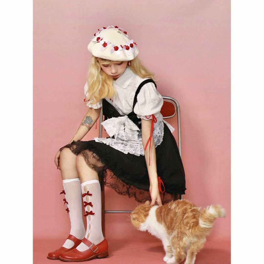 ハート型お花のベレー帽 白 レッド 赤 HEIHEI アベイル 赤 ハート型お花のベレー帽 白 レッド 赤 HEIHEI アベイル 赤