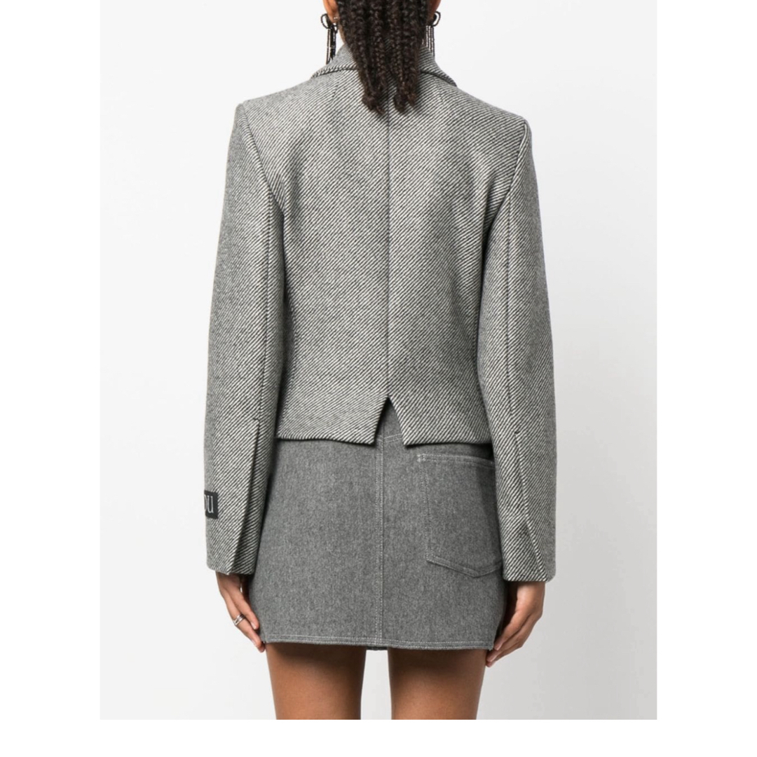 PATOU グレー ウール ジャケット 36 PATOU グレー ウール ジャケット 36