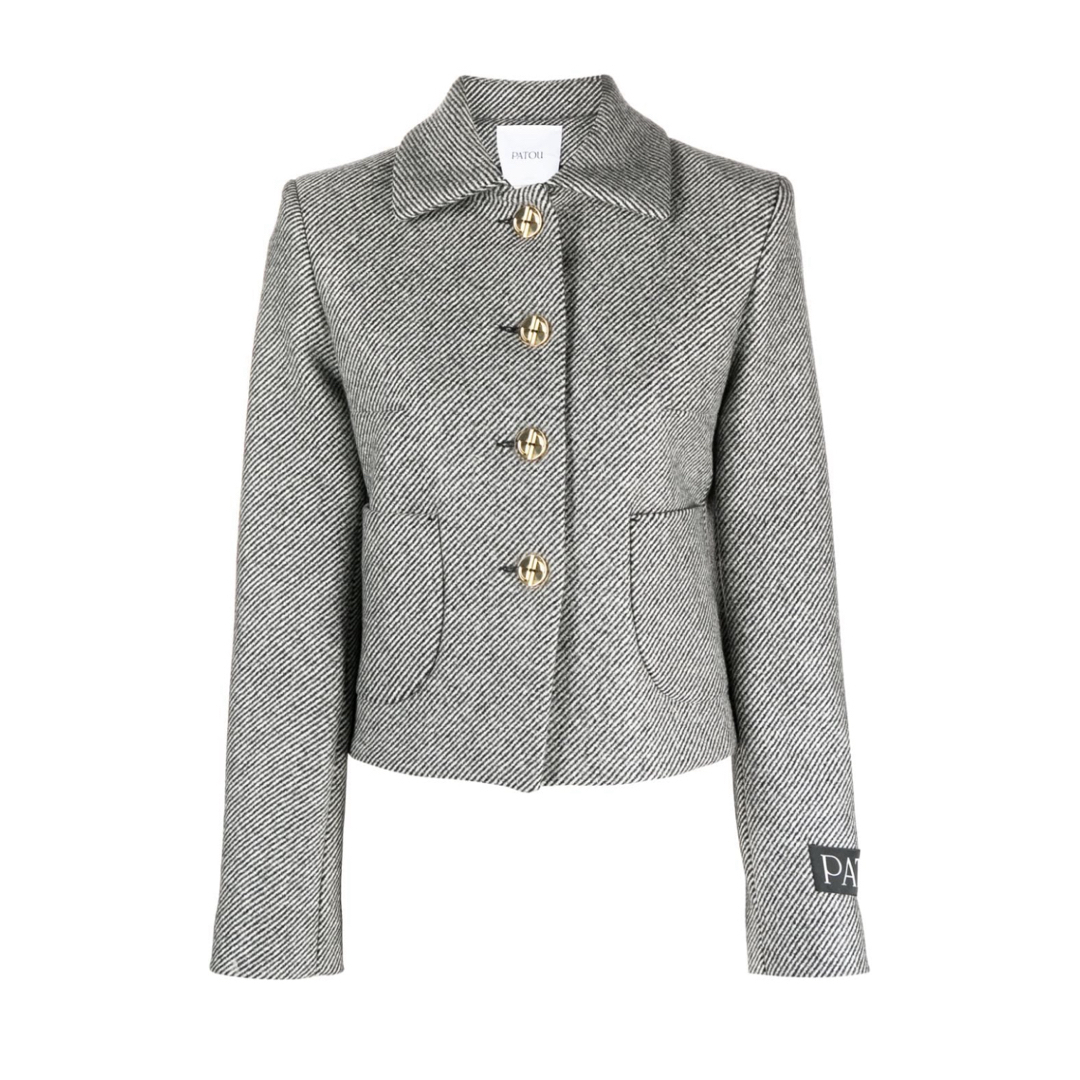 PATOU グレー ウール ジャケット 36 PATOU グレー ウール ジャケット 36