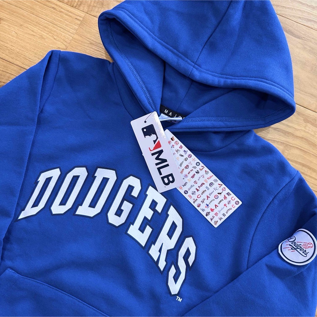 MLB - 1点のみ【160】MLB ドジャース ロゴワッペン裏起毛 長袖 MLB - 1点のみ【160】MLB ドジャース ロゴワッペン裏起毛 長袖