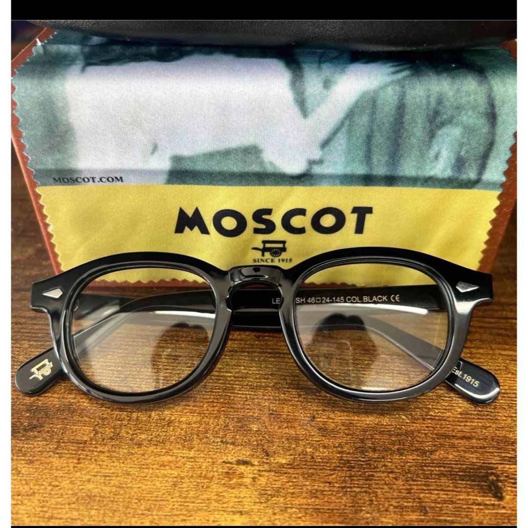 MOSCOT - モスコット MOSCOT 眼鏡 メガネ ブラック 黒縁の通販 MOSCOT - モスコット MOSCOT 眼鏡 メガネ ブラック 黒縁の通販