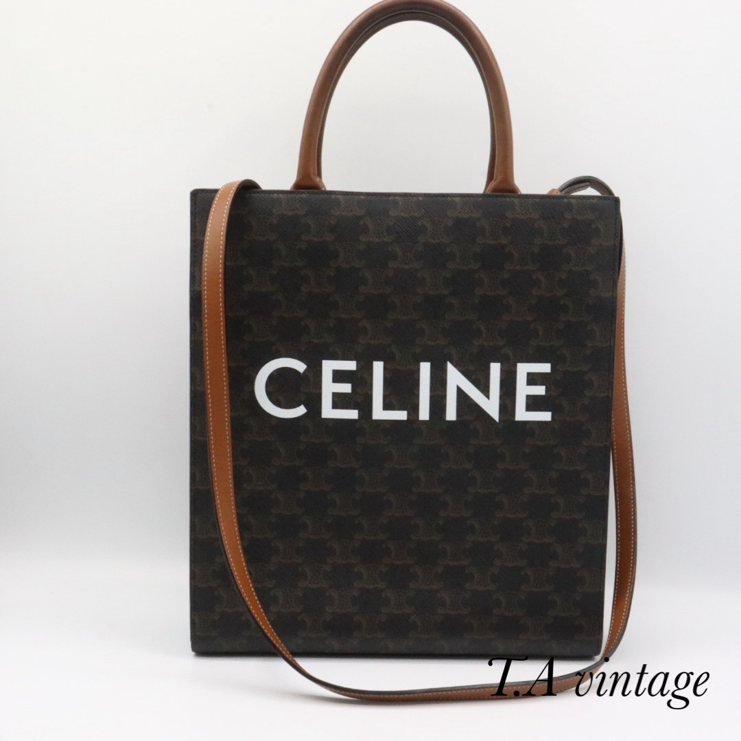 美品☆CELINEセリーヌ バーティカルカバ スモールバッグ トート 美品☆CELINEセリーヌ バーティカルカバ スモールバッグ トート